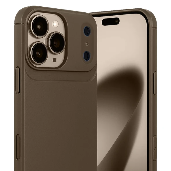 iPhone 17 Pro Max Kılıf Focus Carbon Silikon Kapak - Resim 10