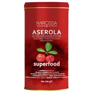 Narcissa Aserola Ekstresi İçeren Karışık Bitki Tozu 200 gr ürün görseli 1