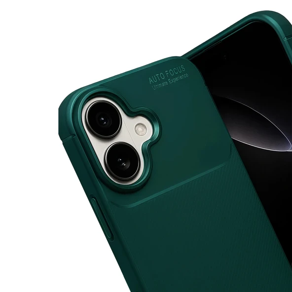 iPhone 17 Kılıf Focus Carbon Silikon Kapak - Resim 9