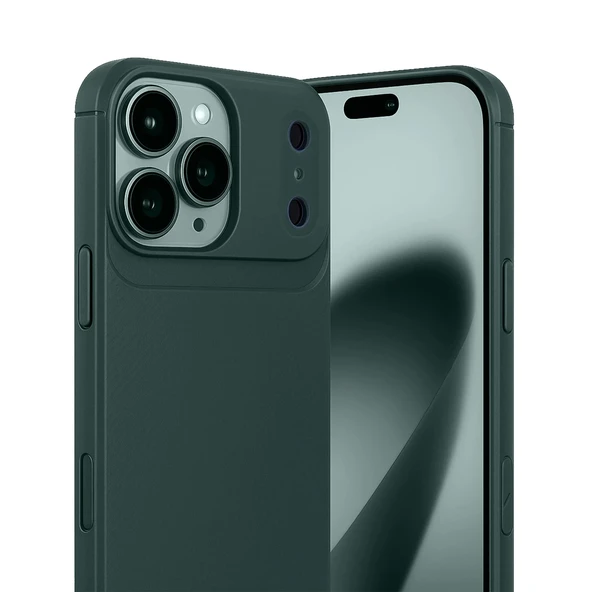 iPhone 17 Pro Max Kılıf Focus Carbon Silikon Kapak - Resim 12