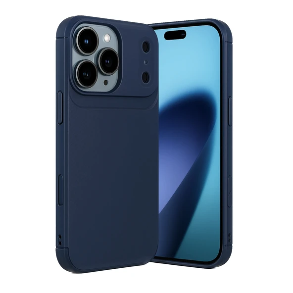 iPhone 17 Pro Max Kılıf Focus Carbon Silikon Kapak - Resim 5