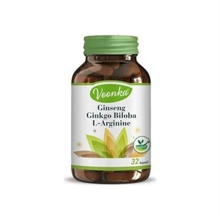 Voonka Ginseng Ginkgo Biloba L-Arginine 32 Kapsül ürün görseli 1