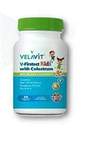 Velavit V-Firstect Kids with Colostrum 30 Tablet ürün görseli 1