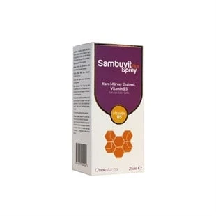 Sambuvit Plus Kara Mürver Ekstreli Takviye Edici Gıda Sprey 25 ml ürün görseli 1
