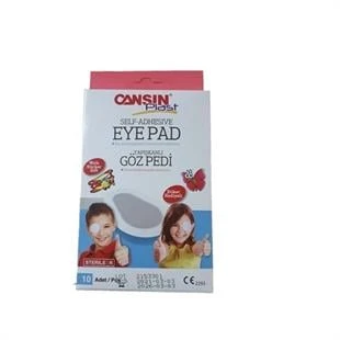 Cansın Plast Yapışkanlı Göz Pedi Çocuk 6,5 x 9,5 cm 10'lu ürün görseli 1