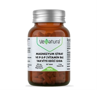 Venatura Magnezyum Sitrat ve P5P Vitamin B6 60 Tablet ürün görseli 1