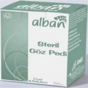 Alban Steril Göz Pedi 6,5cm x 9,5cm 5'li ürün görseli 1