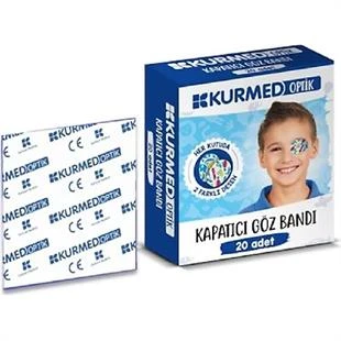 Kurmed Optik Çocuk Göz Pedi Erkek 20 Adet ürün görseli 1