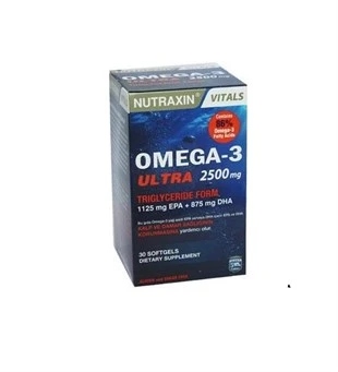 Nutraxin Vitals Omega-3 Ultra 2500 mg 30 Softgel ürün görseli 1