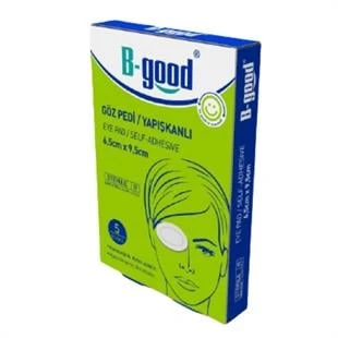 B-Good Steril Göz Pedi Yapışkanlı 6,5x9,5 cm 5'li ürün görseli 1