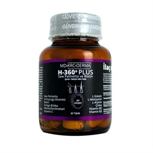 Hair 360 Plus Saw Palmetto ve Biotin 60 Tablet ürün görseli 1