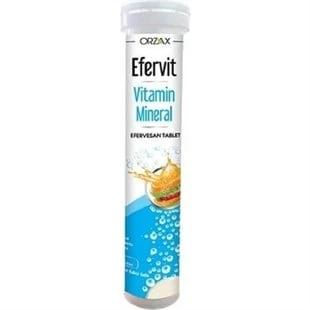 Efervit Vitamin Mineral 20 Efervesan Tablet ürün görseli 1