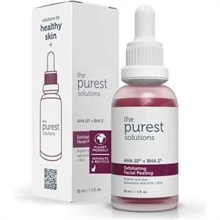 The Purest Solutions Canlandırıcı & Cilt Tonu Eşitleyici Yüz Peeling Serum 30 ml (AHA 10% + BHA 2%) ürün görseli 1