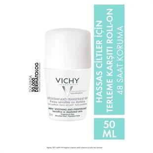 Vichy Roll-On Deodorant Hassas ve Epilasyon Yapılmış Ciltler için 50 ml ürün görseli 1