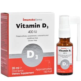 İmuneks D3 K2 Vitamin Sprey 20 ml ürün görseli 1