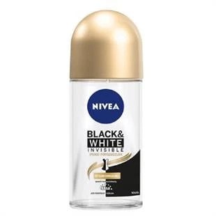 Nivea Black & White Invisible Roll On For Women İpeksi Pürüzsüzlük 50 ml ürün görseli 1