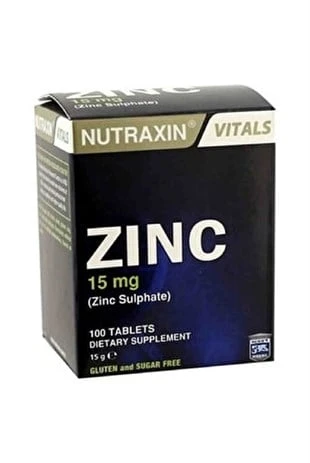 Nutraxin Zinc 15 mg 100 Tablet ürün görseli 1