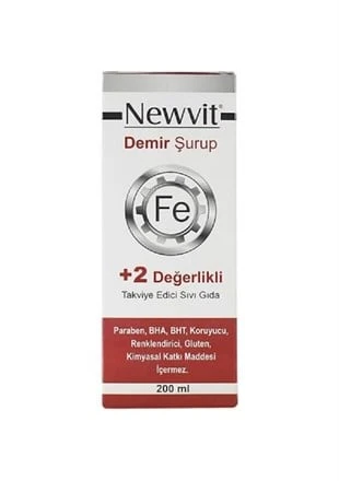 Newvit Demir Şurup 200 ml ürün görseli 1
