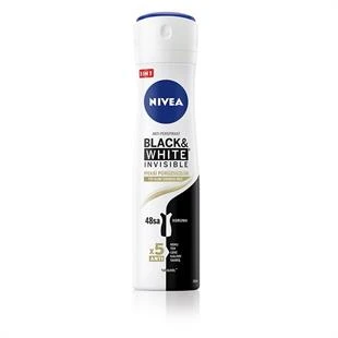 Nivea Black & White Sprey Deodorant Invisible For Women İpeksi Pürüzsüzlük 150 ml ürün görseli 1