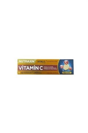 Nutraxin Vitamin C-D-Zinc 15 Efervesan Tablet ürün görseli 1