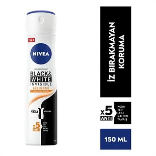 Nivea Kadın Black White Güçlü Etki Sprey Deodorant 150 ml ürün görseli 1