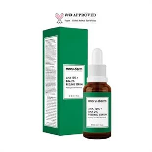 Maruderm AHA %10 + BHA %2 Leke Karşıtı & Cilt Tonu Eşitleyici Peeling Maske Cilt Bakım Serumu 30 ml ürün görseli 1