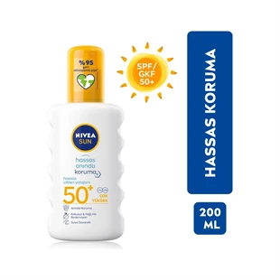 Nivea Sun Hassas Koruma Güneş Spreyi Kokusuz 200 ml ürün görseli 1