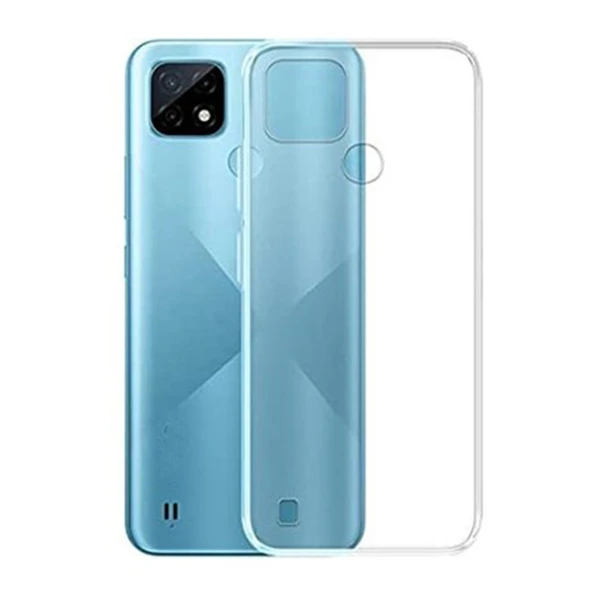 Realme C21Y Lux Seri Kamera Korumalı Premium Şeffaf Silikon Kılıf ürün görseli 1