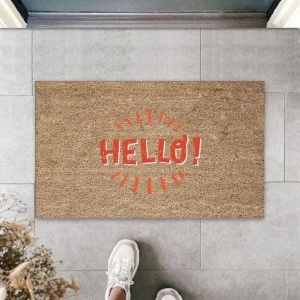 Hello専用ページ PTTAVM: Kahverengi Kapı Önü Paspası Hello! Desen K-3271