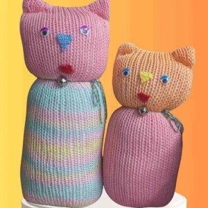Tıkırık Örgü Yastık Uyku Ve Oyun Arkadaşı Pofuduk&şeker - 35 Cm-45 Cm ürün görseli 1