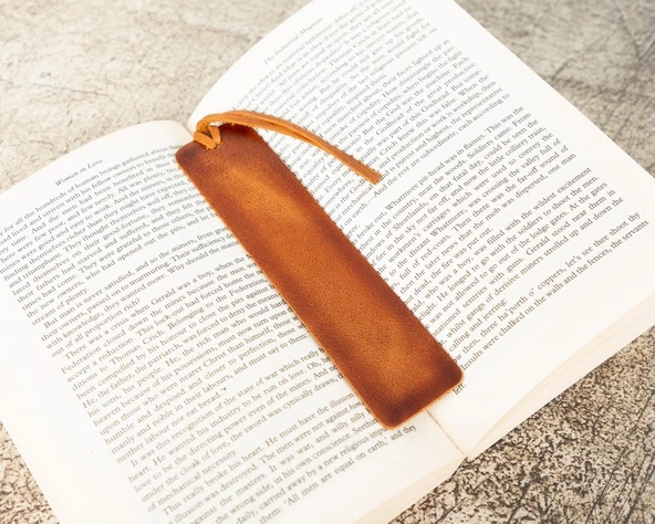 Deri Kitap Ayracı, Efektli Taba ürün görseli 1