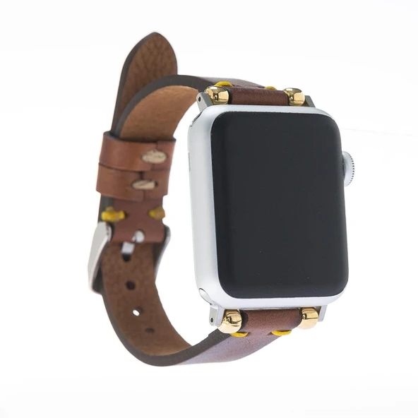Apple Watch Uyumlu Deri Kordon 38-40-41mm Slim SRÇ RST2E ürün görseli 1