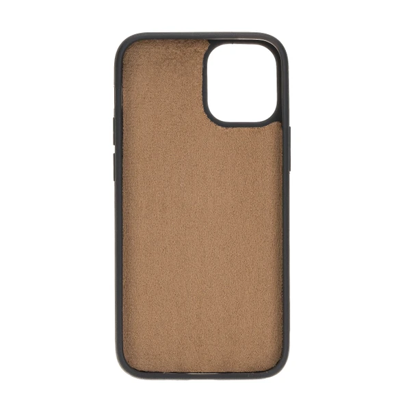Apple iPhone 12 mini Uyumlu Deri Arka Kapak RST2EF Taba - Resim 2