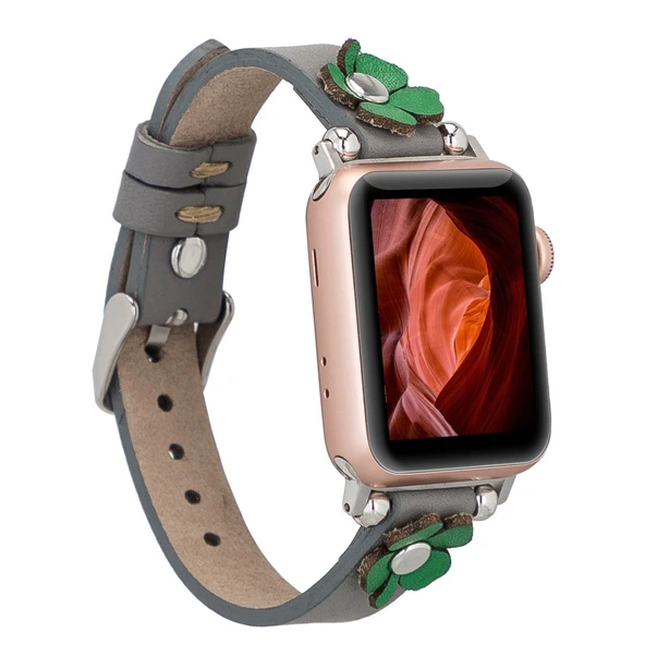 Apple Watch Uyumlu Deri Kordon Clover 38-40-41mm ST RST9 ürün görseli 1