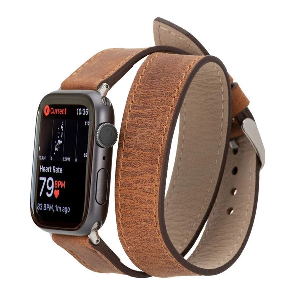 Apple Watch Uyumlu Deri Kordon 42-44-45mm DT G2 ürün görseli 1
