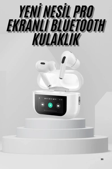 Dokunmatik Ekranlı Air Pro 2 ANC Kulaklık Kablosuz Çok Fonksiyonlu ürün görseli 1