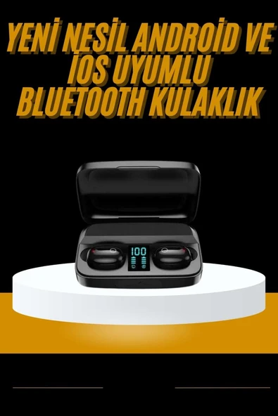 Kablosuz Dijital Göstergeli Çağrı Cevaplayabilen TWS 5.0 Bluetooth Kulaklık ürün görseli 1