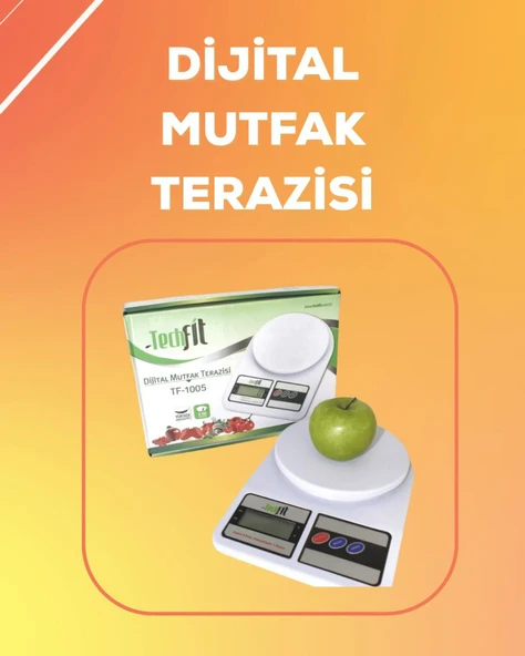 LCD Ekranlı Yüksek Hassasiyetli Dijital Mutfak Terazisi ürün görseli 1