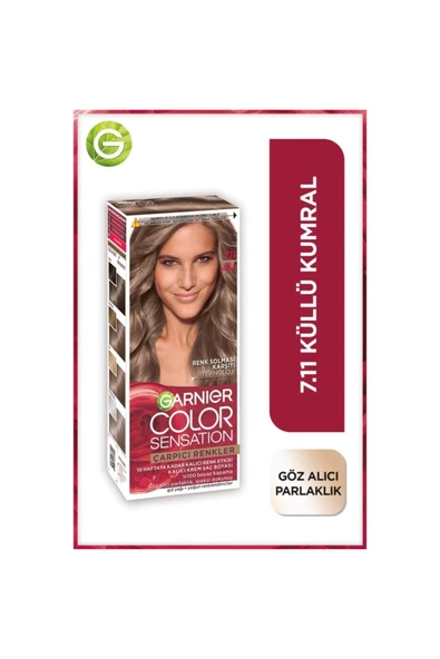 Garnier Çarpıcı Renkler 7.11 Küllü Kumral Saç Boyası ürün görseli 1