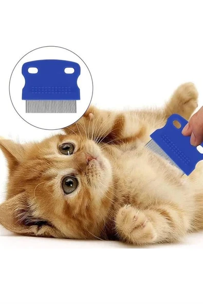 Kedi Köpek Tüy Bit Pire Toplayıcı Toplama Temizleme Tarağı Tarak Seti 4'lü Set ürün görseli 1