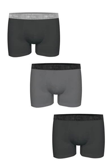 JOHN FRANK ÜÇLÜ BLACK BOXER White White S ürün görseli 1