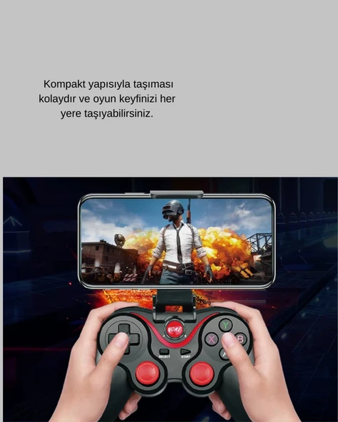Bluetooth Kablosuz Oyun Kumandası – Android, iOS, PC Uyumlu - Resim 5