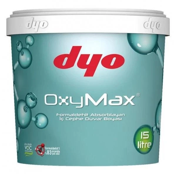 Dyo Oxymax Antibakteriyel Saf Akrilik İç Cephe Boyası 15 Lt Beyaz ürün görseli 1