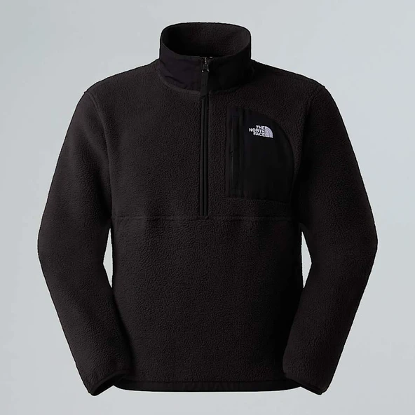 M YUMIORI OFF PEAK 1/2 ZIP JACKET Black Black XXL ürün görseli 1