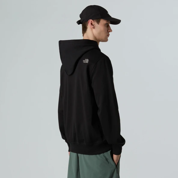 M DREW PEAK REGULAR HOODIE Black Black XL - Resim 2