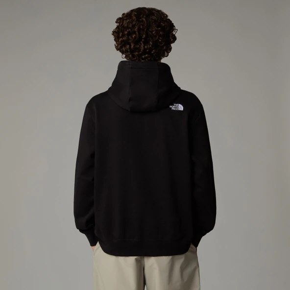 M ESSENTIAL RELAXED HOODIE Black Black S - Resim 2