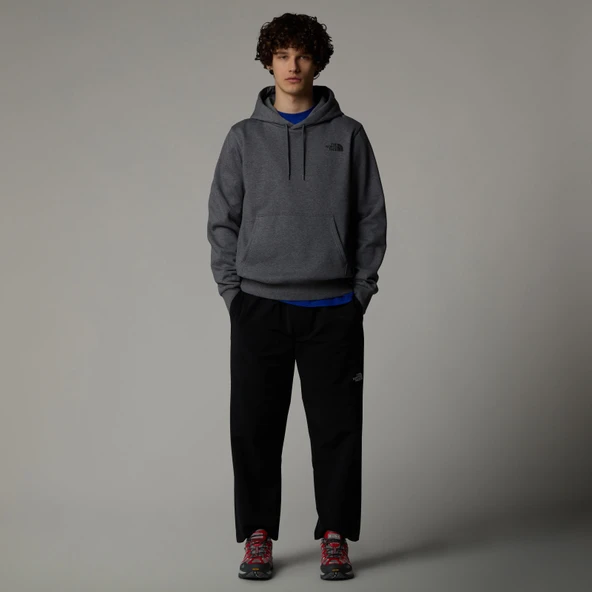 M SIMPLE DOME REGULAR HOODIE GREY GREY M - Resim 3