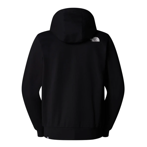 M SIMPLE DOME FULL ZIP HOODIE Black Black L - Resim 6