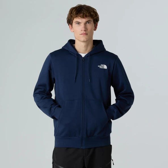 M SIMPLE DOME FULL ZIP HOODIE Navy Navy M ürün görseli 1