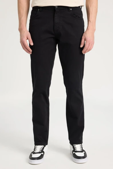 Texas Slim Pantolon Black Black 40 32 - Resim 3